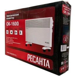 Конвектор РЕСАНТА ОК-1600 [67/4/2] 220-230В, 50Гц, крепление на стенку + на ножках , 800/1600 Вт, 